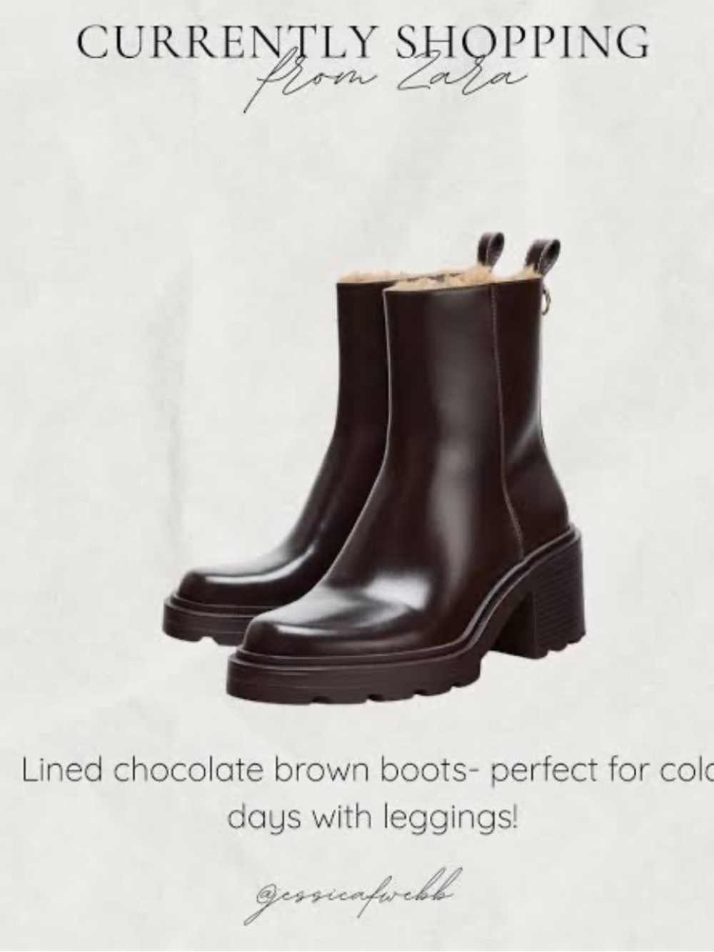 Zara Chocolate Brown Lined Chelsea Ankle Boots
